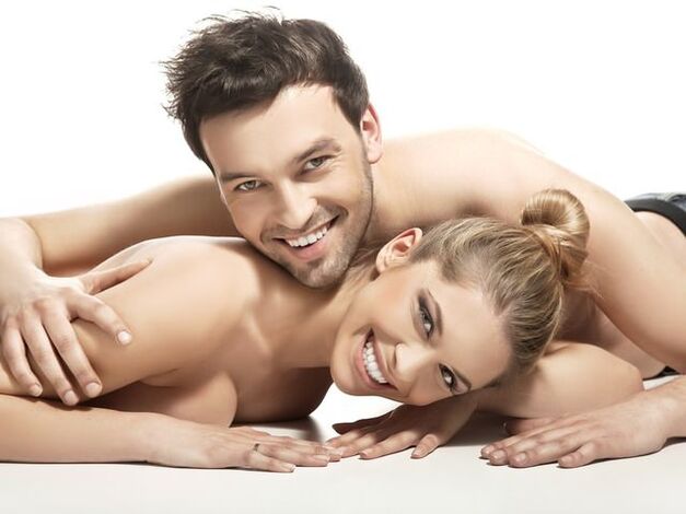 woman and man who increase potency with products